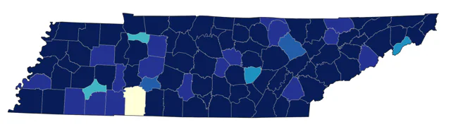 White-crowned Sparrow county map