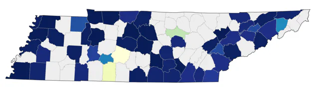 White-rumped Sandpiper county map