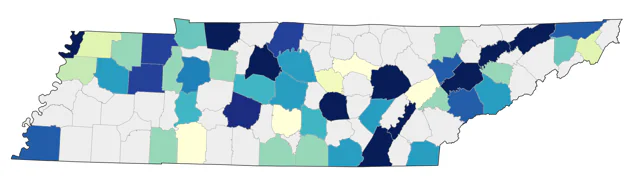 White-winged Scoter county map