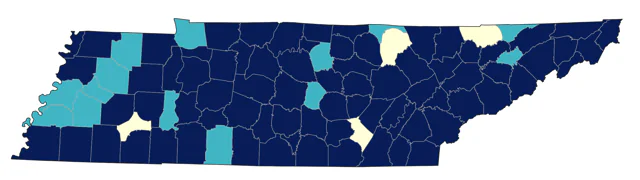 Winter Wren county map