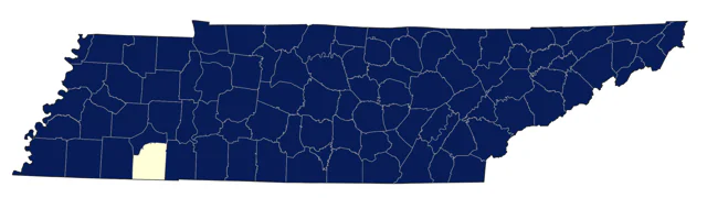 Wood Thrush county map