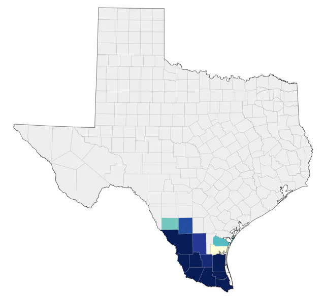 Altamira Oriole county map