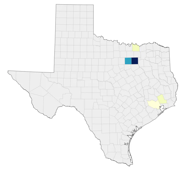 American Black Duck county map