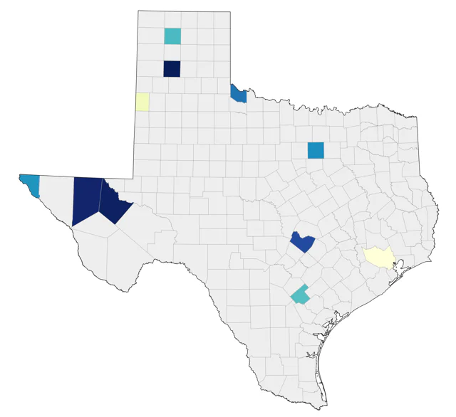American Goshawk county map