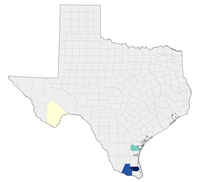 Aztec Thrush county map