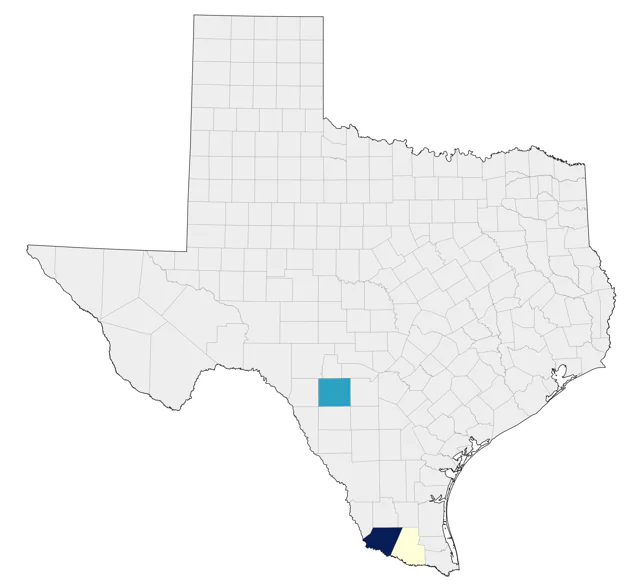 Bare-throated Tiger-Heron county map
