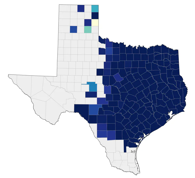 Barred Owl county map