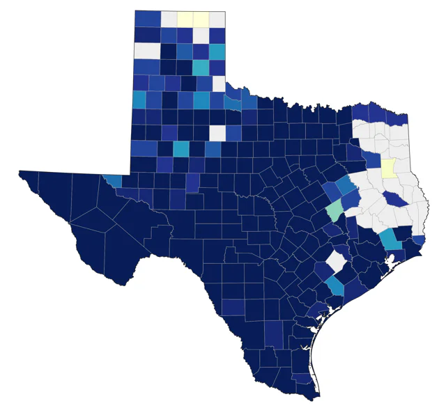 Black-chinned Hummingbird county map