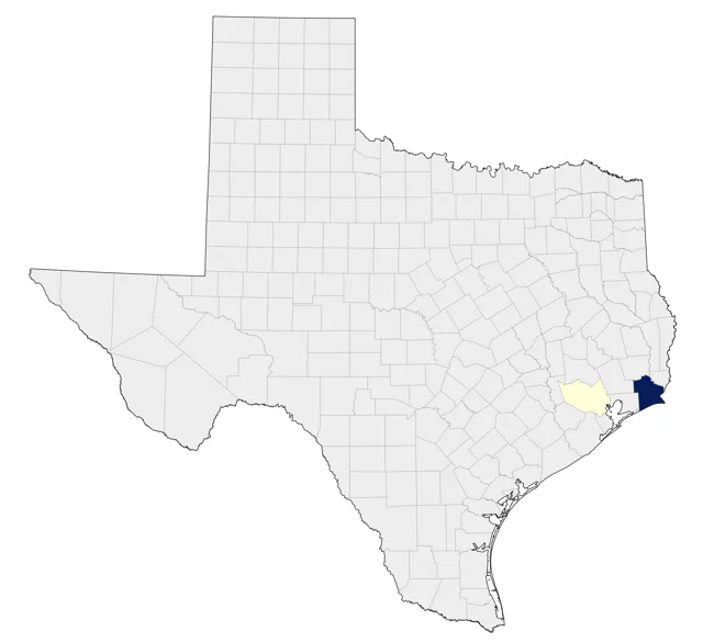 Blue-and-yellow Macaw county map