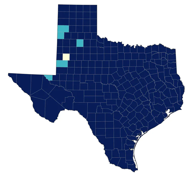 Brown-headed Cowbird county map