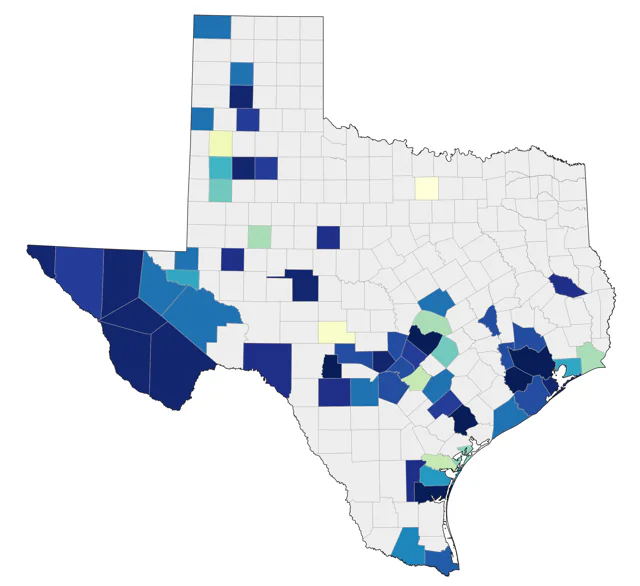 Calliope Hummingbird county map