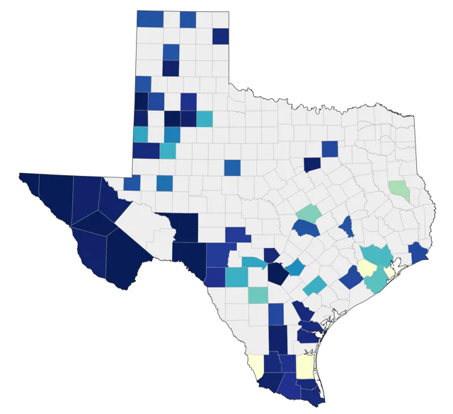 Cassin's Vireo county map