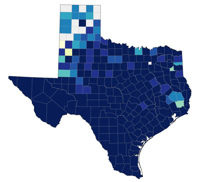 Cave Swallow county map