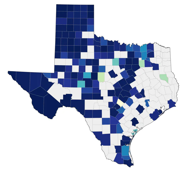 Chestnut-collared Longspur county map