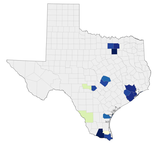 Cockatiel county map