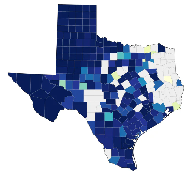 Ferruginous Hawk county map