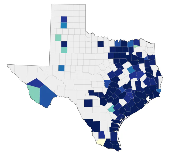 Gray-cheeked Thrush county map