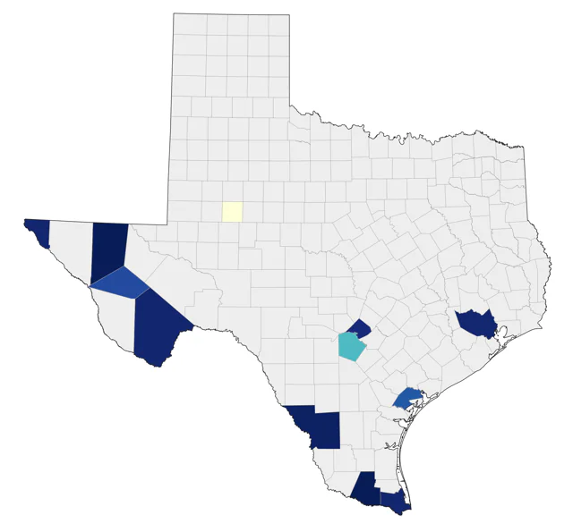 Greater Pewee county map