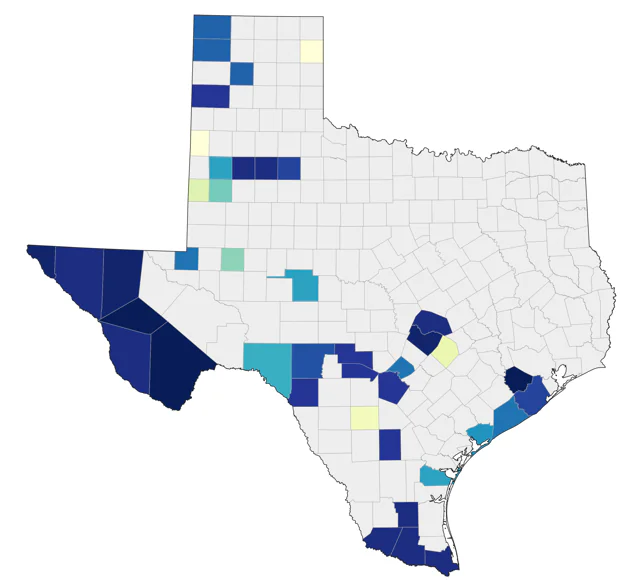 Hammond's Flycatcher county map