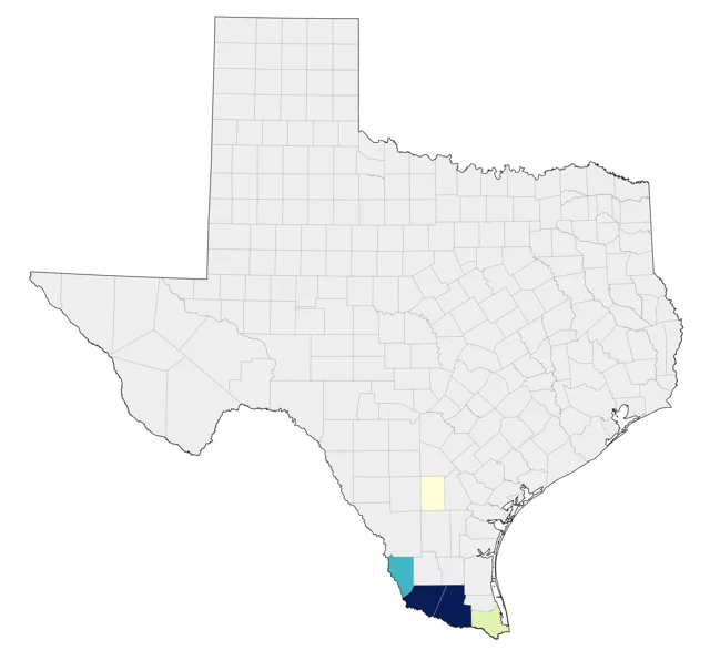 Hook-billed Kite county map