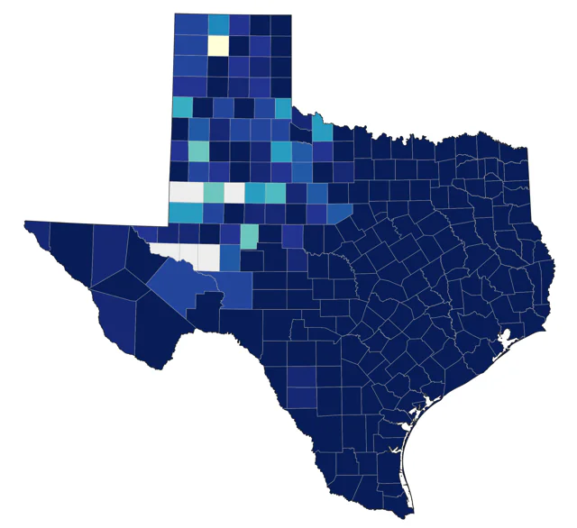 Indigo Bunting county map