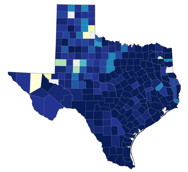 Least Flycatcher county map