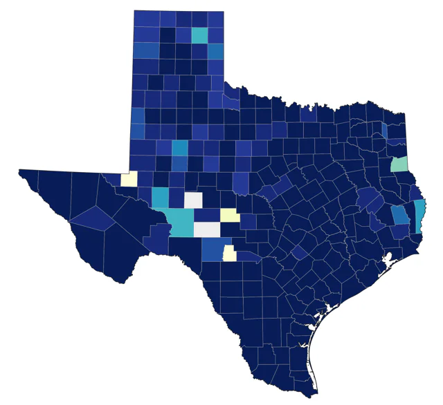 Least Sandpiper county map