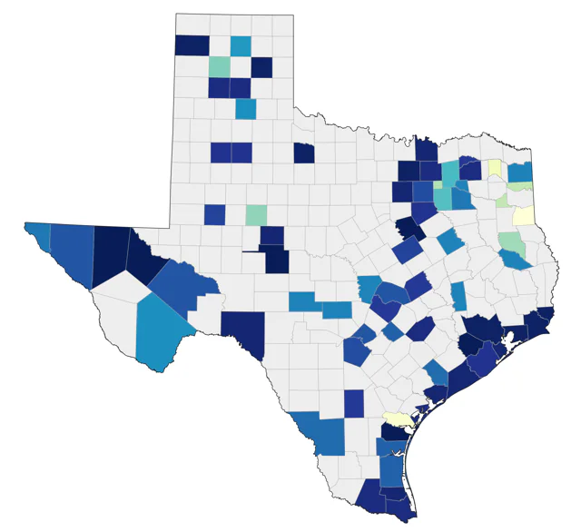 Long-tailed Duck county map