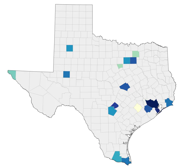 Mandarin Duck county map