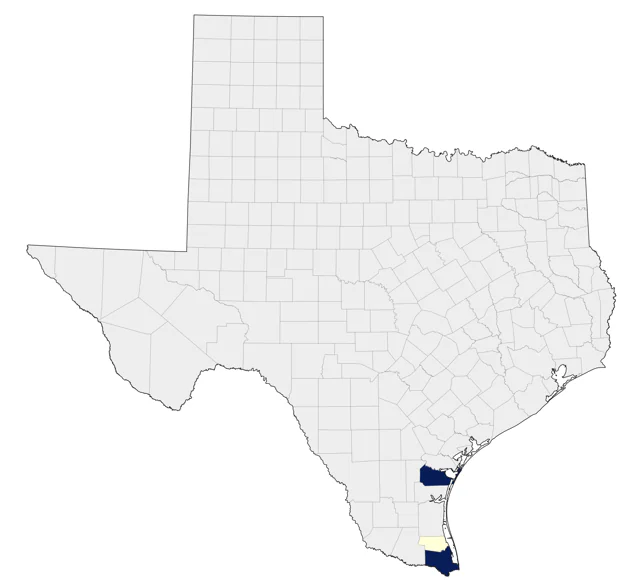 Mangrove Yellow Warbler county map