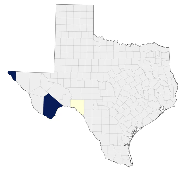 Mexican Jay county map