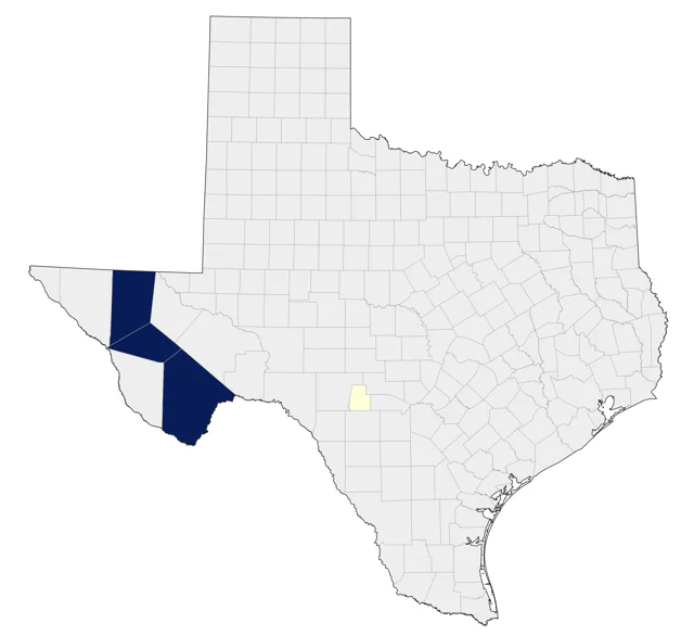 Mexican Whip-poor-will county map