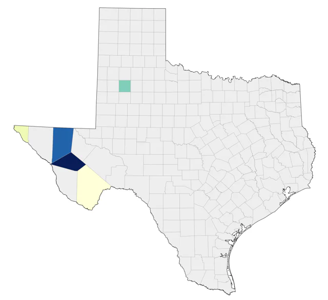 Northern Saw-whet Owl county map