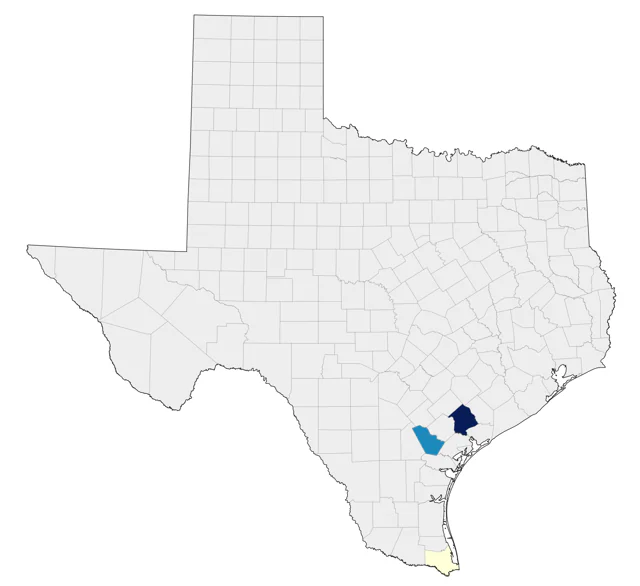 Northern Wheatear county map
