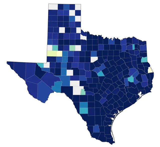 Pectoral Sandpiper county map