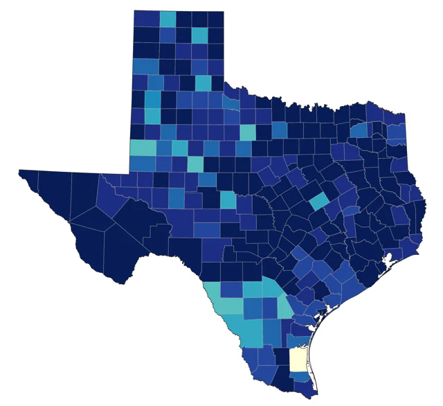 Pine Siskin county map