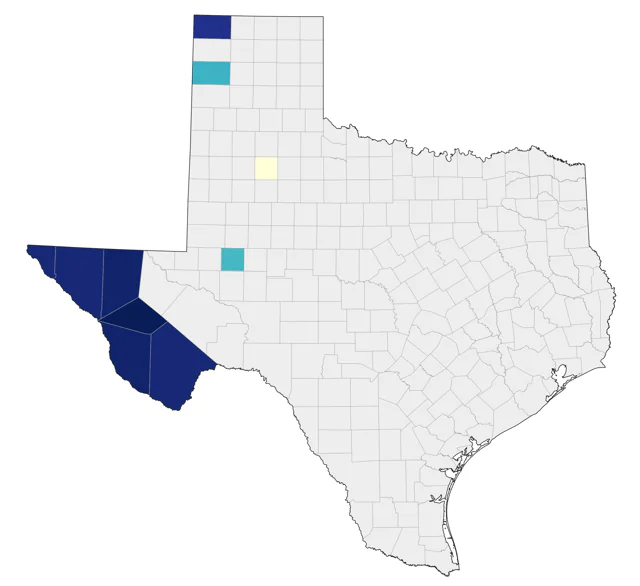 Pinyon Jay county map