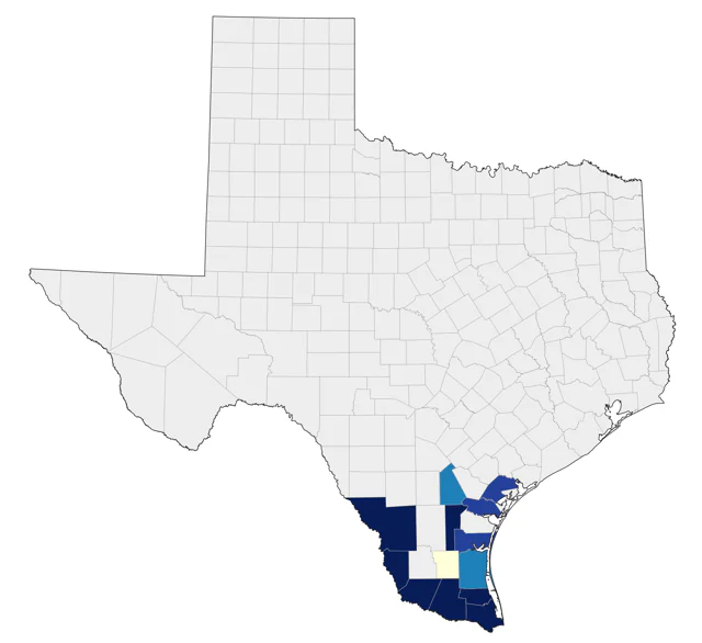 Plain Chachalaca county map