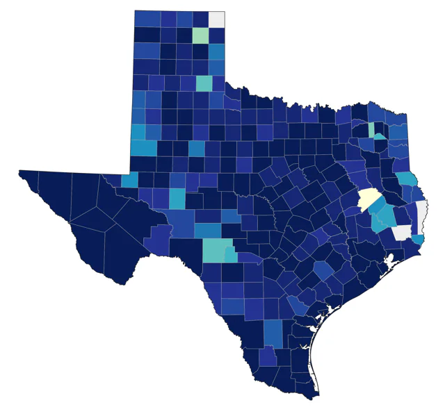 Redhead county map