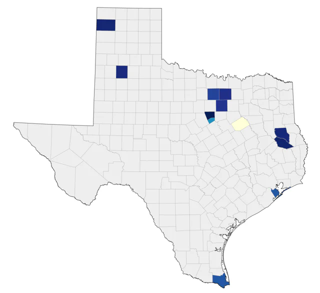 Redpoll county map
