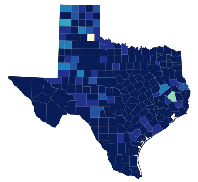Ring-necked Duck county map