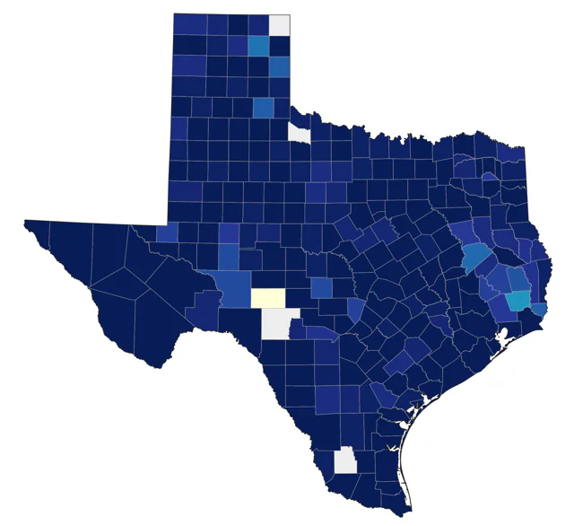 Ruddy Duck county map