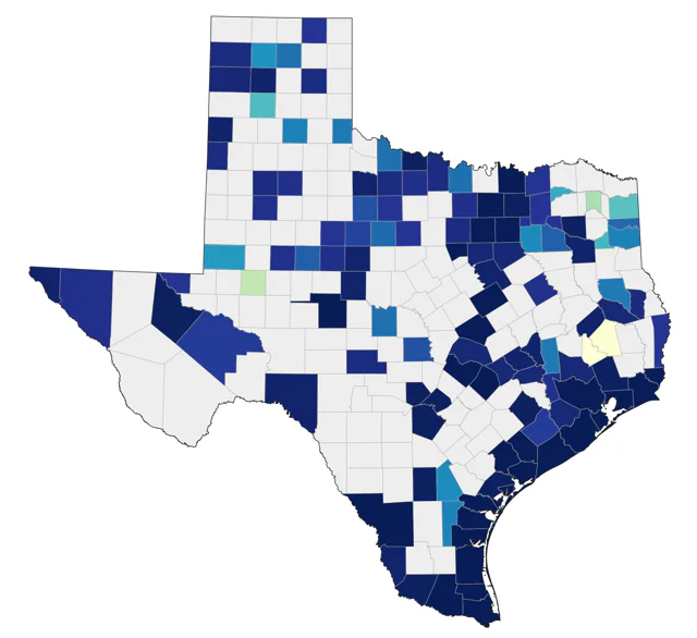 Sanderling county map
