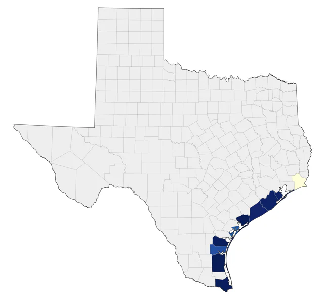 Sargasso Shearwater county map