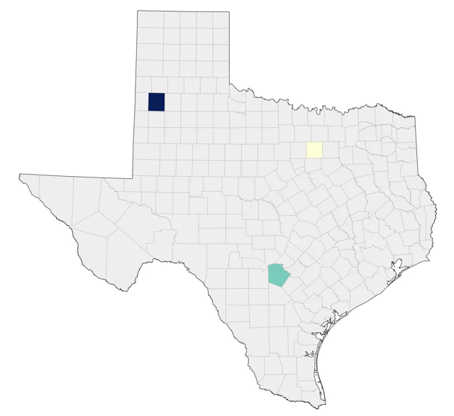 Sharp-tailed Sandpiper county map