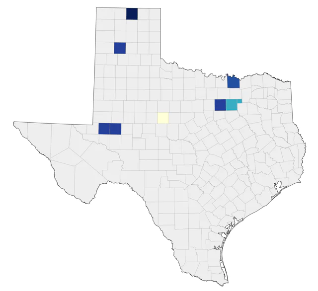 Snowy Owl county map