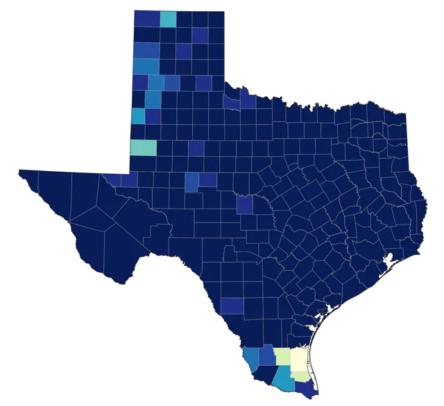Song Sparrow county map