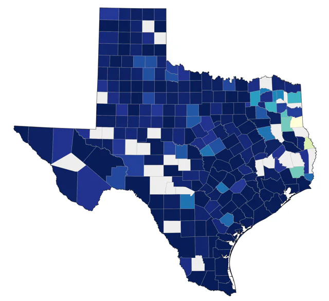 Stilt Sandpiper county map