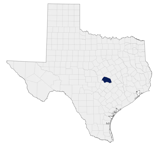 Striped Sparrow county map