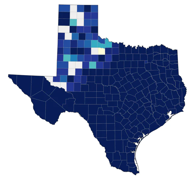 Summer Tanager county map